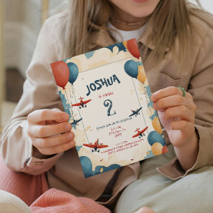 Invitation Jouets et ballons Anniversaire de enfant Party