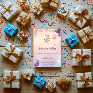 Invitation Joueur de ballons avec Cute Koala