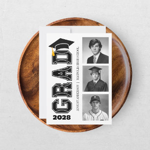 Invitation Joueur de baseball senior moderne Photo de remise 