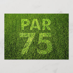 Invitation Jouez au golf la soixante-quinzième fête
