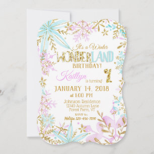 Invitation Jour d'anniversaire de la Flamme de neige des Wond
