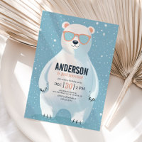 Jour d'anniversaire de l'ours polaire d'hiver