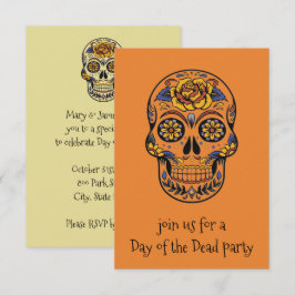 Invitation Jour De La Dead Sugar Skull Party