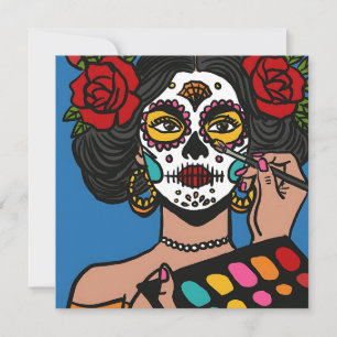 Invitation Jour de la main morte tiré Catrina