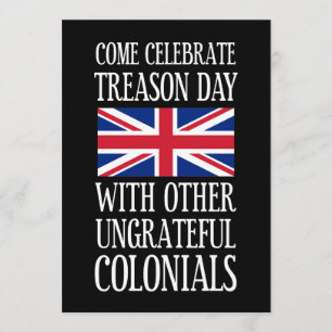 Invitation Jour de la Trahison Colonies Ingrates Humour 4 jui