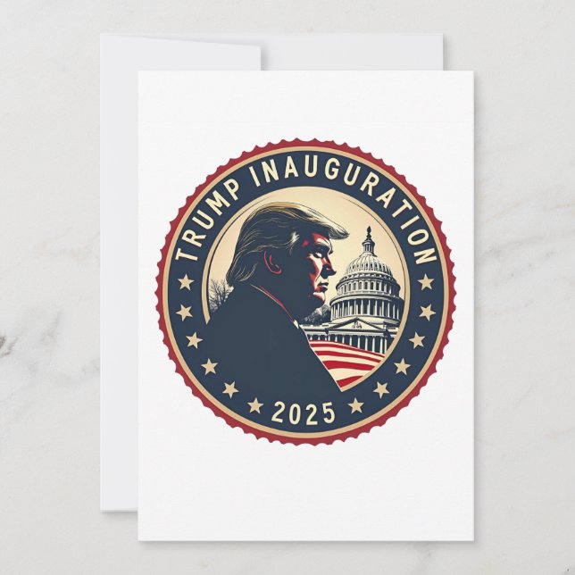 Invitation Jour de l'investiture de Trump 2025 Fier Maga (Devant)