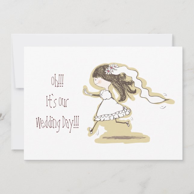 Invitation Jour de mariage (Devant)