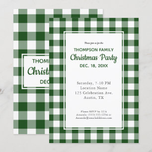 Invitation Jour de Noël du Buffle Blanc Vert