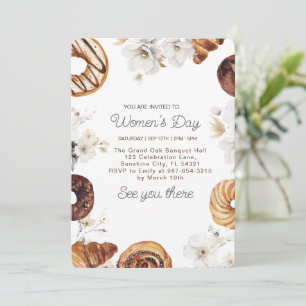Invitation Jour des femmes douces Brunch Histoire Mois