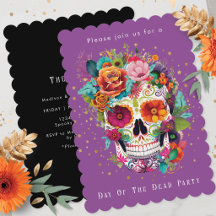 Jour Des Morts Crâne de Sucre Mexicain Tous Les Âm