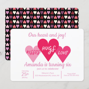 Invitation Jour des Valentines fête d'anniversaire