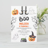 Jour d'Halloween Black Orange Little Boo