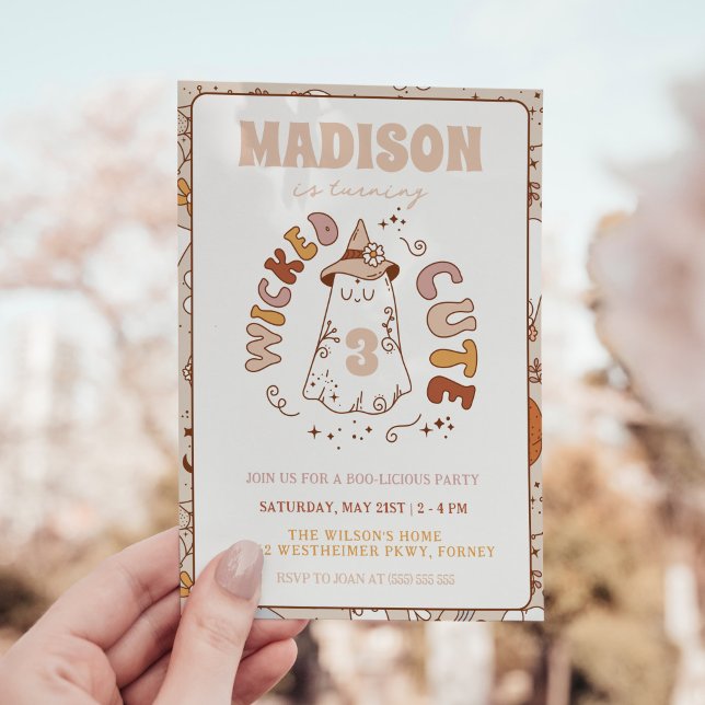 Invitation Jour d'Halloween Ghost Super (Créateur téléchargé)