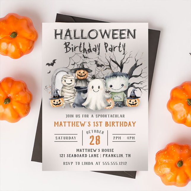 Invitation Jour d'Halloween Spooktacular pour les enfants (Créateur téléchargé)