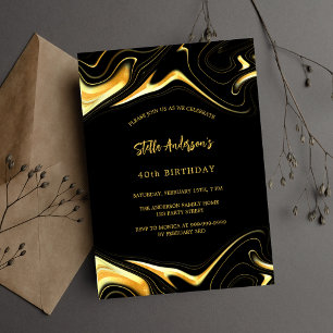 Invitation Jour d'or noir