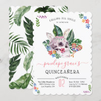 Jour du crâne de sucre de la Quinceañera morte