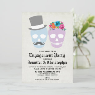 Invitation Jour du Dead Engagement Party
