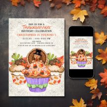 Jour férié de Thanksgiving Cupcakes