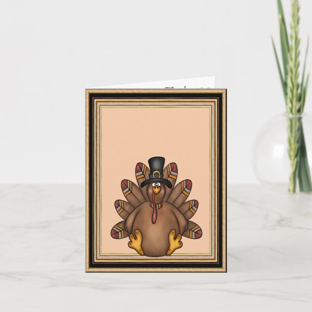 Invitation Jour férié de Thanksgiving Turkey (Devant)
