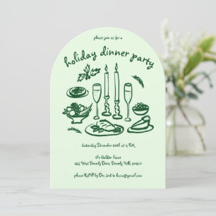 Invitation Jour férié de Whimsical Girly