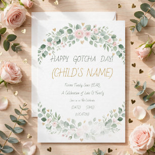 Invitation Jour J de l'adoption personnalisé
