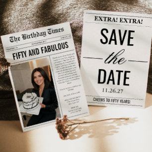 Invitation Journal Cinquante Ans Et Incroyable 50e Anniversai