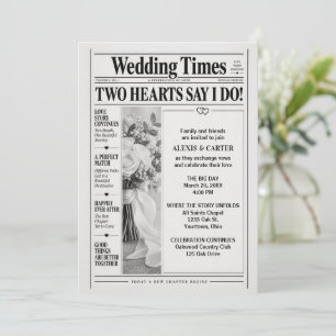 Invitation Journal de Mariage