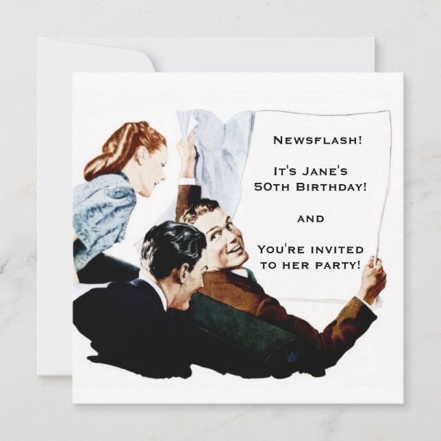 Invitation Journal des années 1950 (Devant)