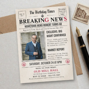 Invitation Journal Nouvelles en Exclusivité Drôle Humoristiqu