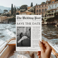 Journal Unique Fun Photo Save the Date Mariage I