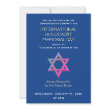 Journée commémorative de l'Holocauste YOM HASHOAH
