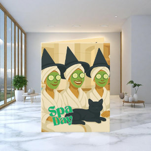 Invitation Journée de détente au Spa de sorcière Humour drôle