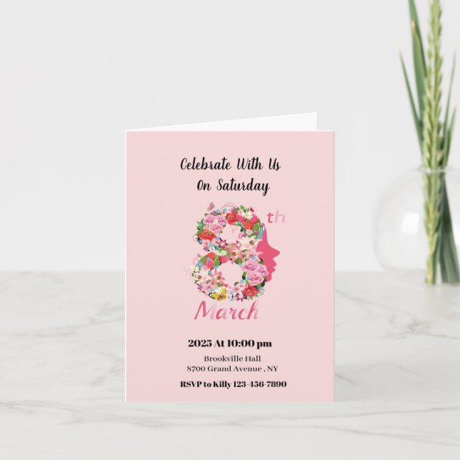 Invitation Journée internationale de la femme 08 2025 Invitat (Devant)