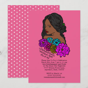 Invitation Journée internationale de la femme Soirée de beaut