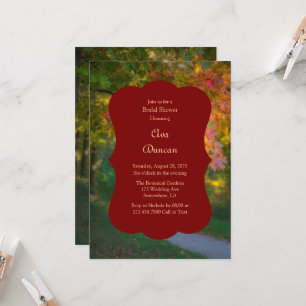 Invitation Journée nuptiale colorée de l'automne