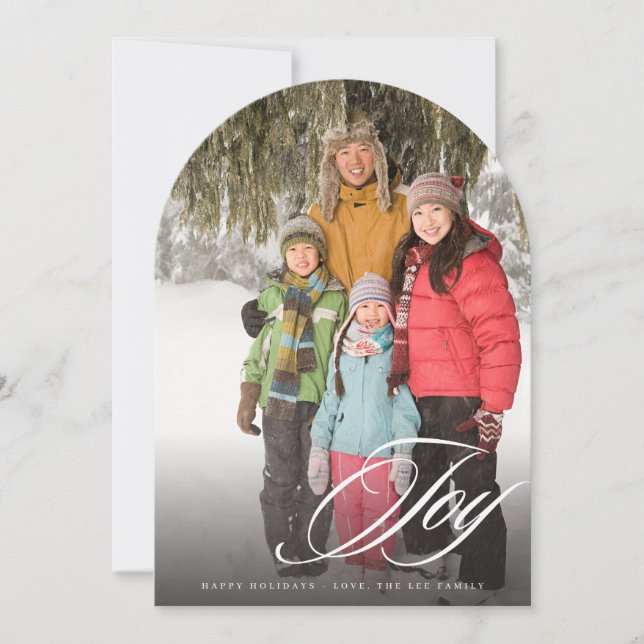 Invitation Joy Elegant Arc minimaliste Moderne (Devant)