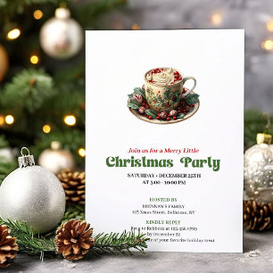 Invitation joyeuse de fête de cacao de Noël victor