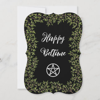 Invitation joyeuse de pentacle de Beltane