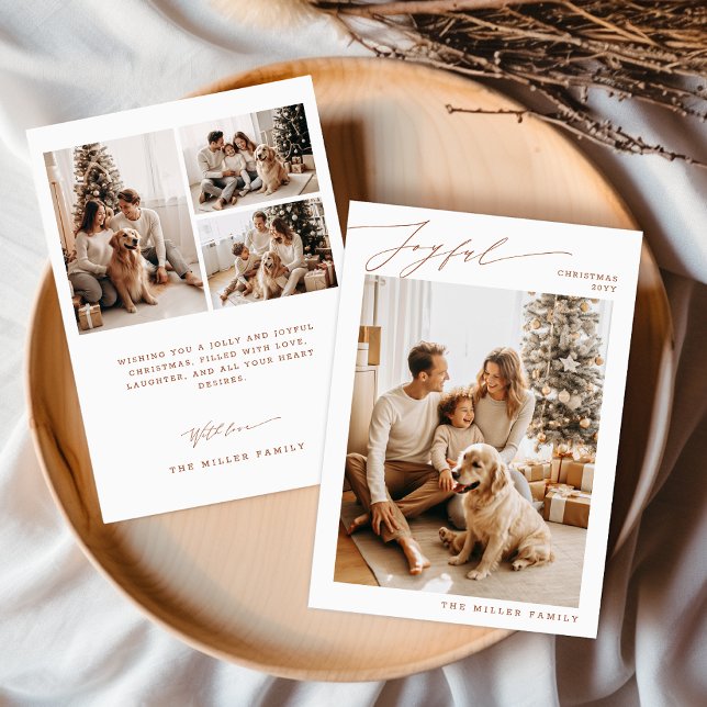 Invitation Joyeuse famille Noël Photo Animal de compagnie Chi (Créateur téléchargé)