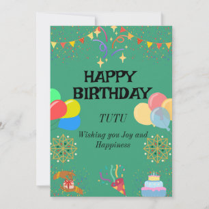 Invitation Joyeuse fête d'anniversaire
