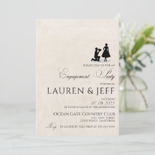 Invitation Joyeuse fête d'engagement