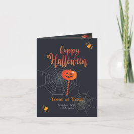Invitation Joyeuse fête d'Halloween "Treat or Trick" Magique