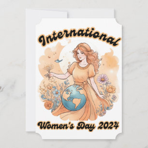 Invitation joyeuse journée des femmes 8 mars 2024