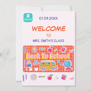 Invitation Joyeuse Rentrée Scolaire ! Message de l'enseignant