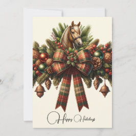 Invitation Joyeuses vacances Dressage Noël