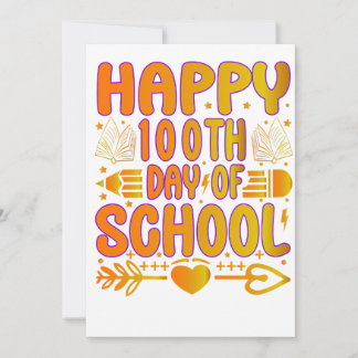 Invitation Joyeux 100e jour d'école Chariot d'invention 100 j