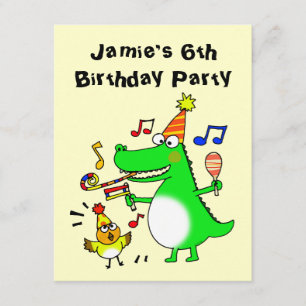 Invitation Joyeux 6e anniversaire ( J'ai 6 ans )