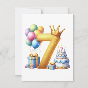 Invitation Joyeux 7ème Anniversaire