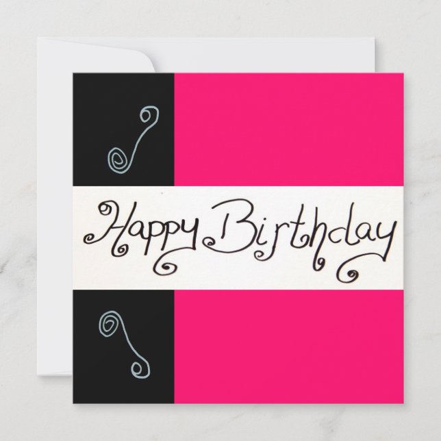 Invitation Joyeux anniversaire (Devant)