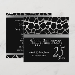 Invitation Joyeux anniversaire 25 ans